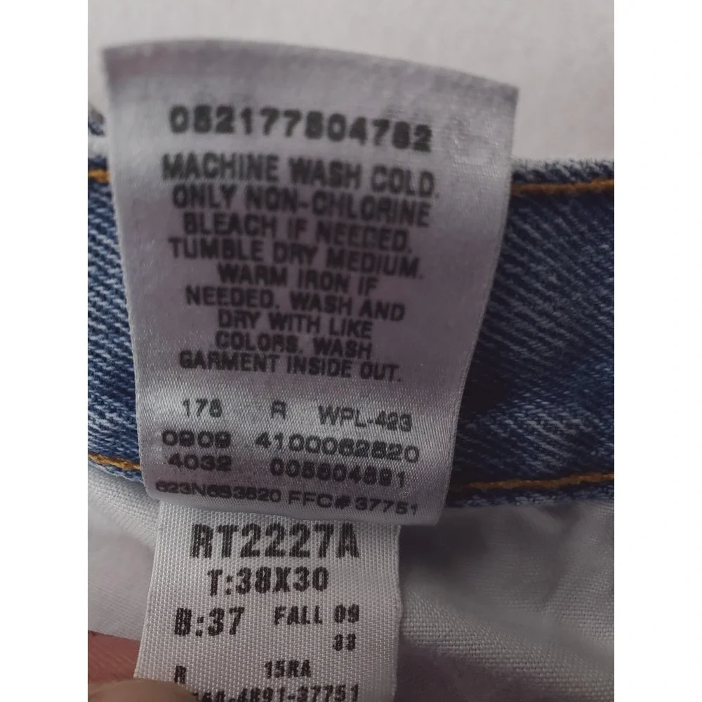 Levis 560 Jeans Mens 38x30 Blue Light Wash Comfort Fit Relaxed Tapered Denim Y2K